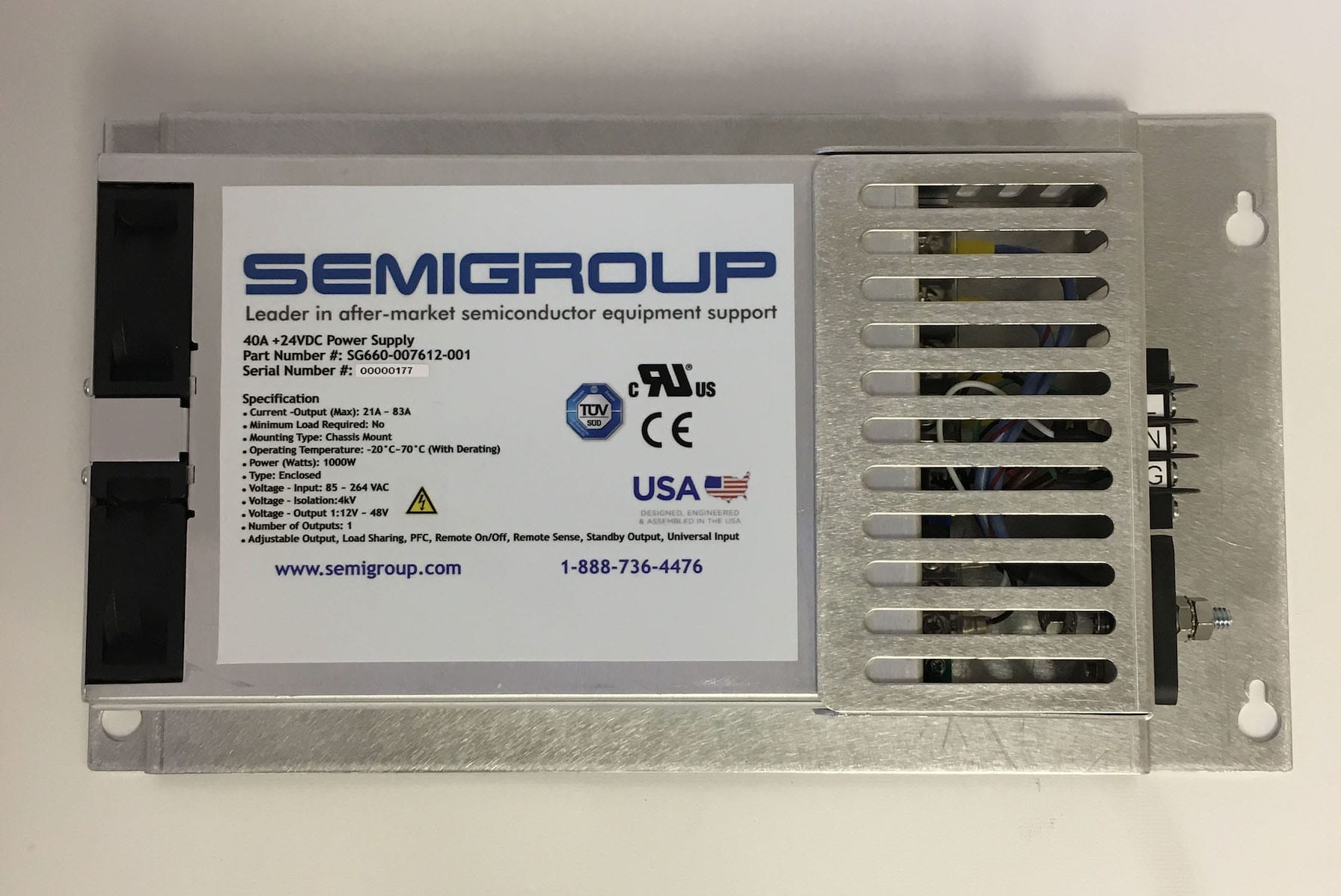 SG660-007612-001 | Lam Research Power Supply 660-007612-001, 24 Volt DC 40 Amp